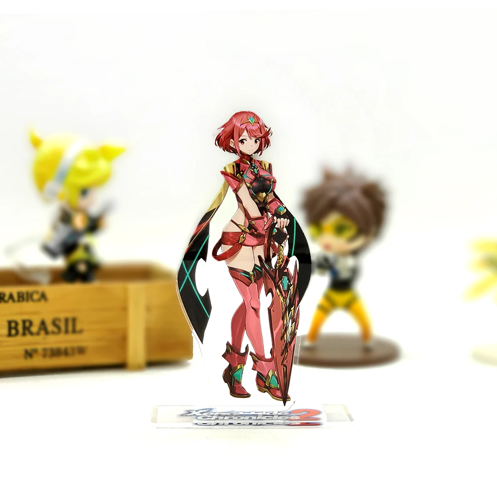 Xenoblade Chronicles 2 Mythra Hikari Pyra Homura acrylic stand figure model double side plate holder topper 2 - Xenoblade Chronicles Store